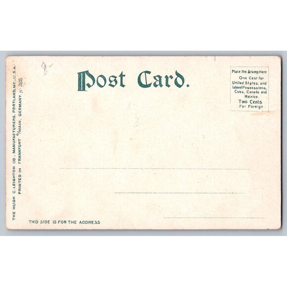 Postcard Unposted Maine Undivided Bath Monitor Nevada at Bath Iron Works #710 - Picture 2 of 2